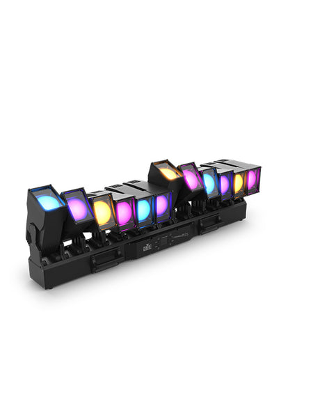 Chauvet PXL Curve 12 LED Batten + 3‑Way Flight Case