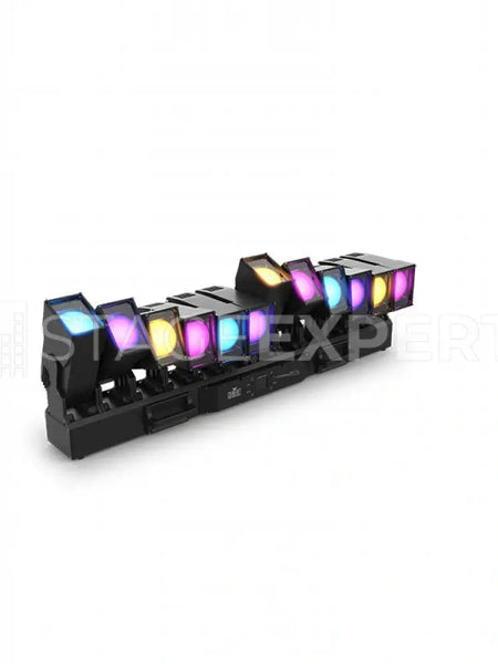 Chauvet PXL Curve 12 LED Batten + 3‑Way Flight Case