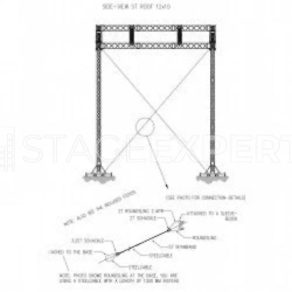 EUROTRUSS Covered Stage 12 x 10 – Modular Outdoor Stage