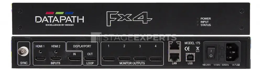 Datapath FX4 DP 4K DisplayPort Video Wall Controller, Quad Output