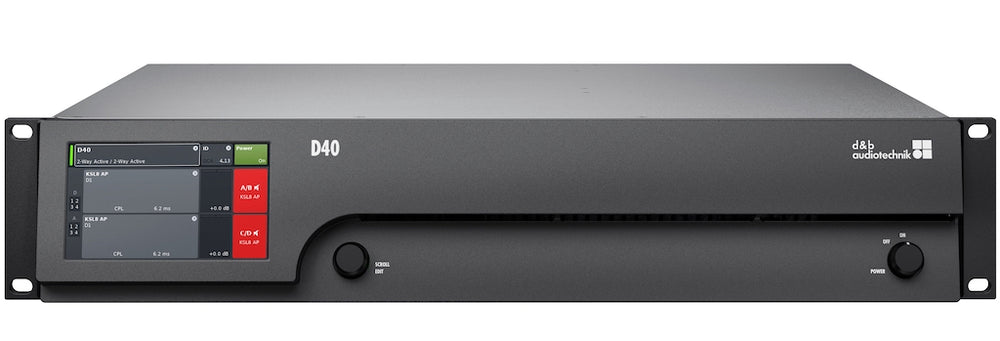 d&b audiotechnik D40 Amplifier – 4-Channel System Power