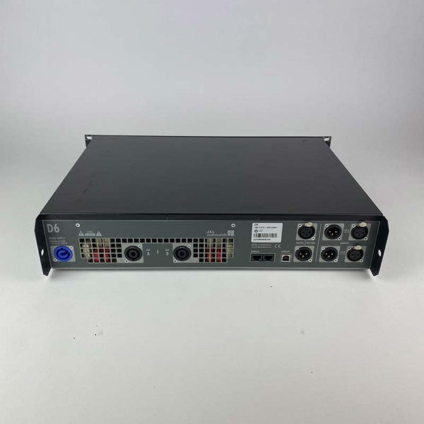 d&b audiotechnik D6 Amplifier – 2x 600 W @ 4Ω, DSP, 2U