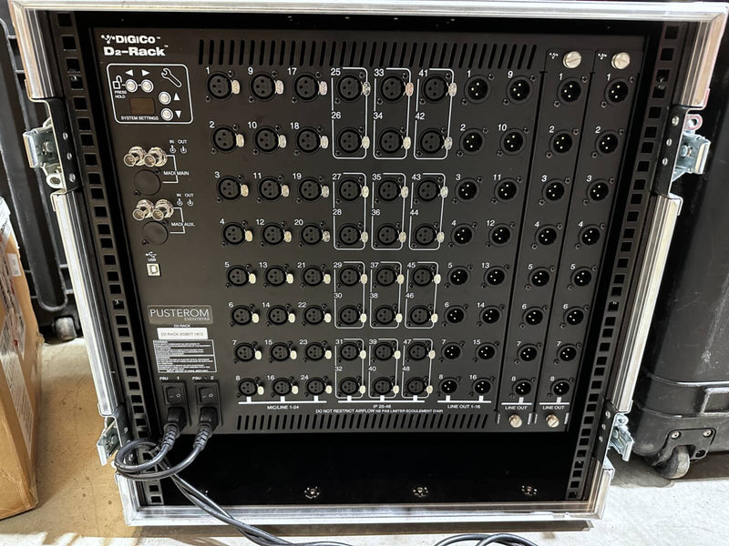 DiGiCo D2-Rack with Cabling – 48x32 Digital Audio Stagebox
