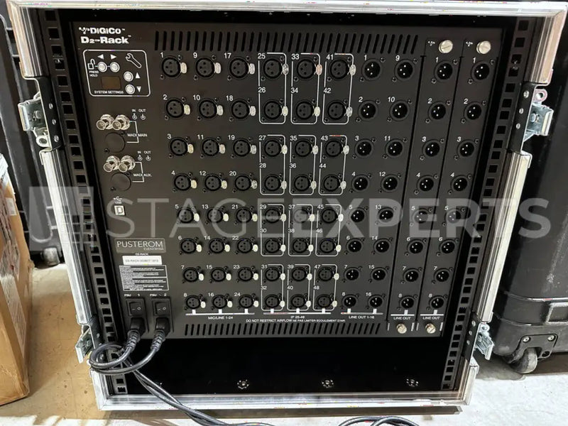DiGiCo D2-Rack with Cabling – 48x32 Digital Audio Stagebox