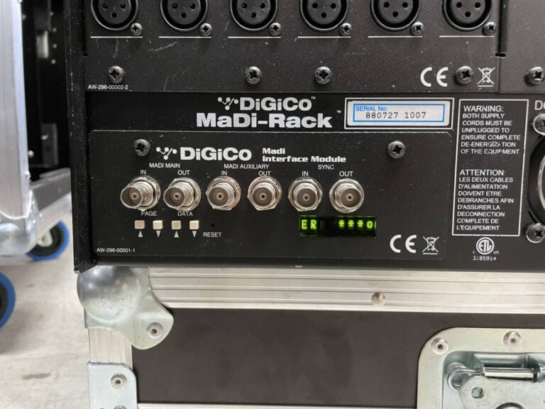 DiGiCo MADI Rack Modular I/O Stage Rack for SD & Quantum