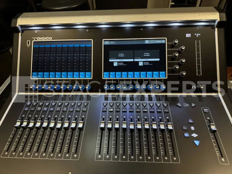 DiGiCo S21 with DMI Waves, DMI MADI BNC and Flightcase