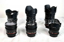 Load image into Gallery viewer, Samyang EF-Mount 6‑Lens Cine Set 14–135mm Primes | Stage Experts
