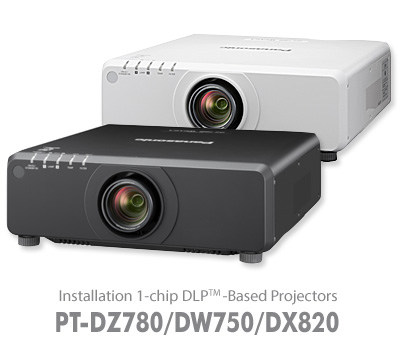 Panasonic PT-DX820LWE Installation Projector (No Lens) - White