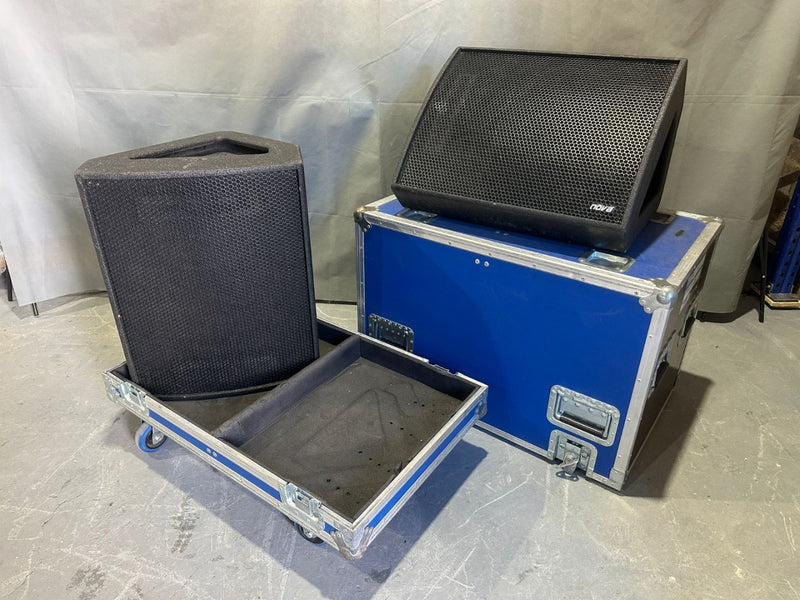 Nova NM1 15-inch Coaxial Stage Monitor Pair with Case