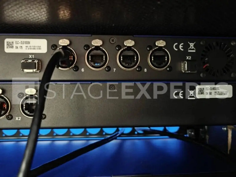 ELC dmXLAN switchGBx 10 + NodeGBx 8s Kit with Case & Splitter
