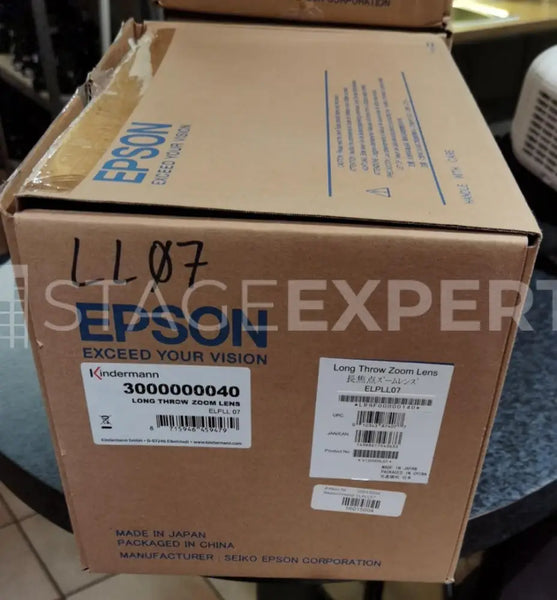 Epson ELPLL07 Telephoto Zoom Lens 5.3–7.7:1 for Long Throw
