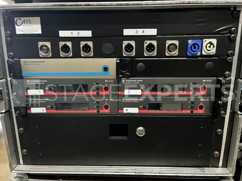 Sennheiser EW 100 G3 Wireless Mic Rack – 4‑Channel System
