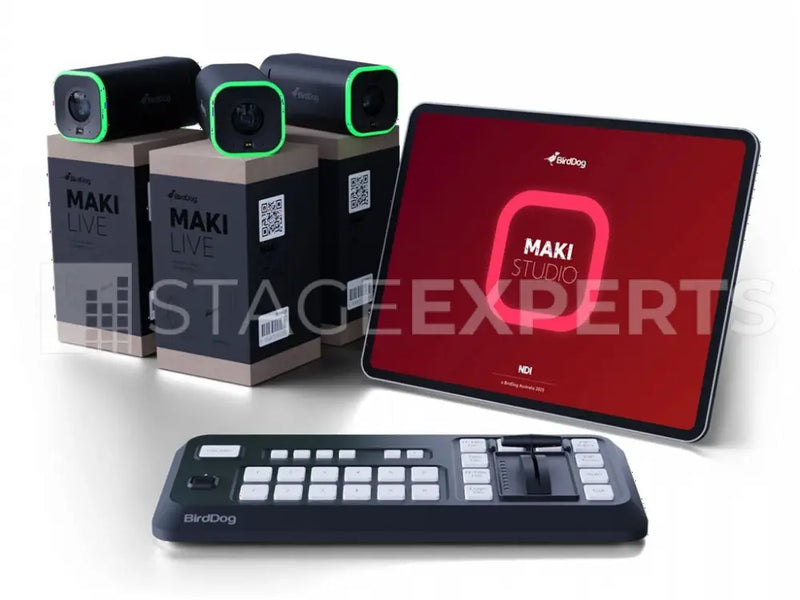 BirdDog MAKI Live Production Combo – 3x Cameras + Studio