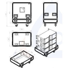 Load image into Gallery viewer, L-Acoustics Flight Case for 3x KARA Line Array Cabinets
