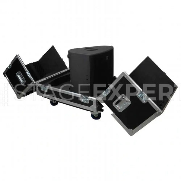 L-Acoustics X12 Flightcase – Custom Foam, Braked Castors