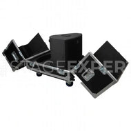 L-Acoustics X12 Flightcase – Custom Foam, Braked Castors