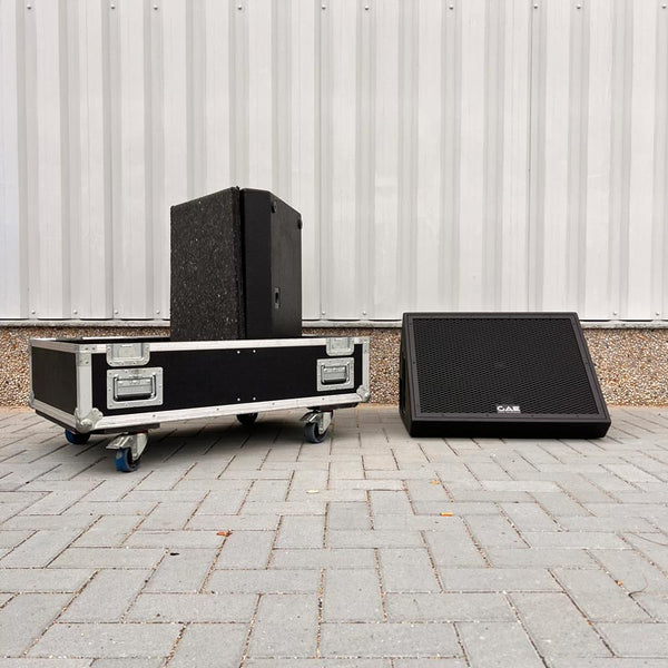 GAE 222M Stage Monitors – Set of 2 with Flightcase Included