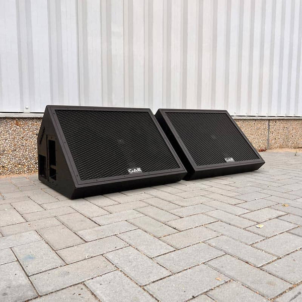 GAE 222M Stage Monitors – Set of 2 with Flightcase Included