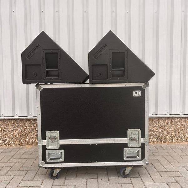 GAE 222M Stage Monitors – Set of 2 with Flightcase Included