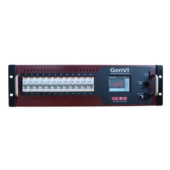 LSC GenVI GEN12/16T Dimmer, 12x16A 3RU Rackmount Power
