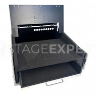 Casebase Flightcase for grandMA2 Command Wing + 24-inch Monitor