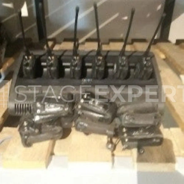 Motorola GP344 Handheld Two‑Way Radios, 16 Channels – Pack of 6