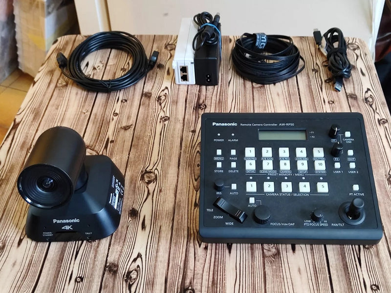Panasonic AW‑UE4 4K PTZ Camera + AW‑RP50 Controller
