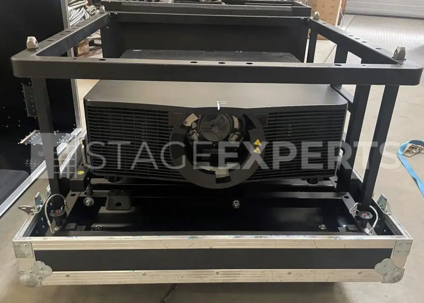 Christie D12WU-H projector with case, frame and 2 lenses