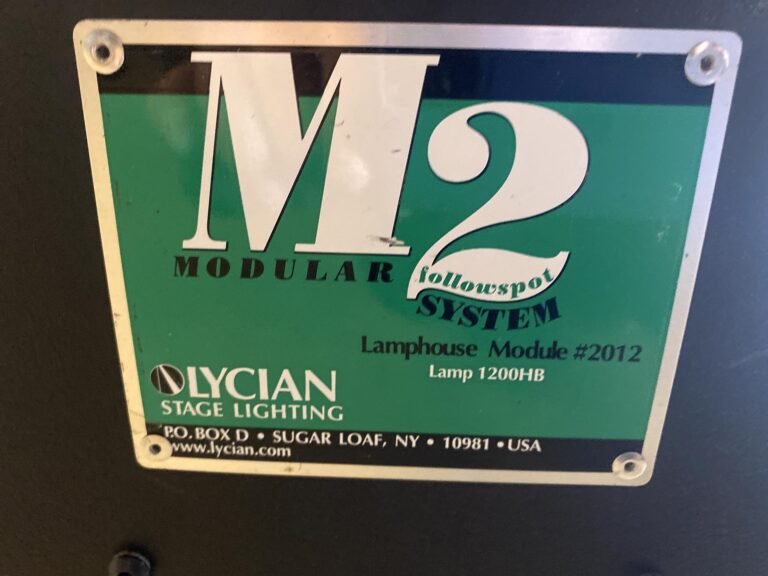 Lycian M2 Followspot – High output with precise beam control