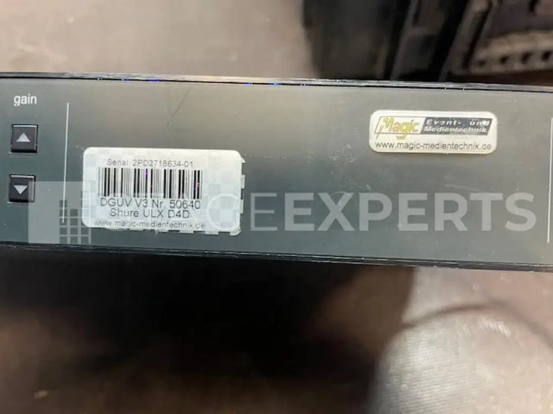 Shure ULXD4DE G56 Dual Digital Receiver – 19" Rack