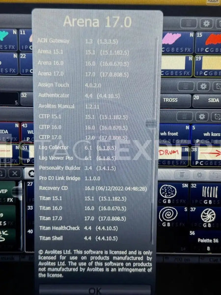Avolites Arena Titan v17 Console Touring Pack with AVOKey