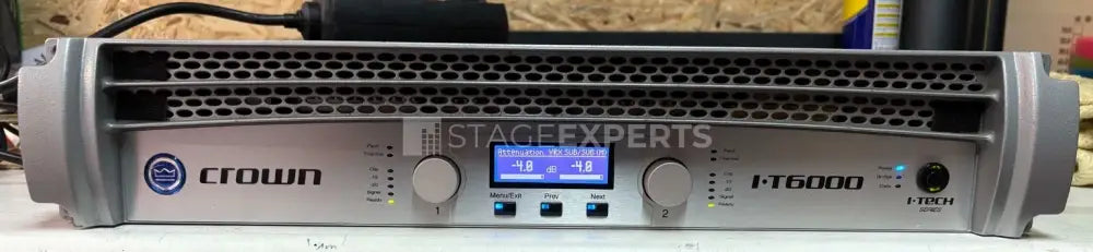 Crown I‑Tech 6000 System Amplifier with DSP | Touring‑Grade