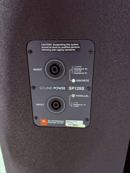 JBL SP125S Dual 15-inch Subwoofer, 1200W RMS | Stage Experts