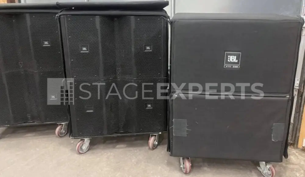 JBL VTX S25 Subwoofers (Pair) with Wheelboard & Covers