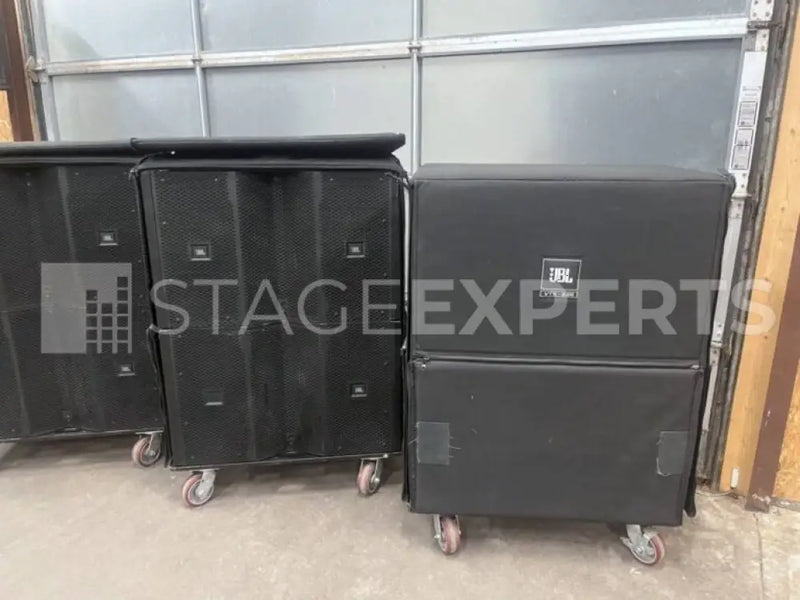 JBL VTX S25 Subwoofers (Pair) with Wheelboard & Covers