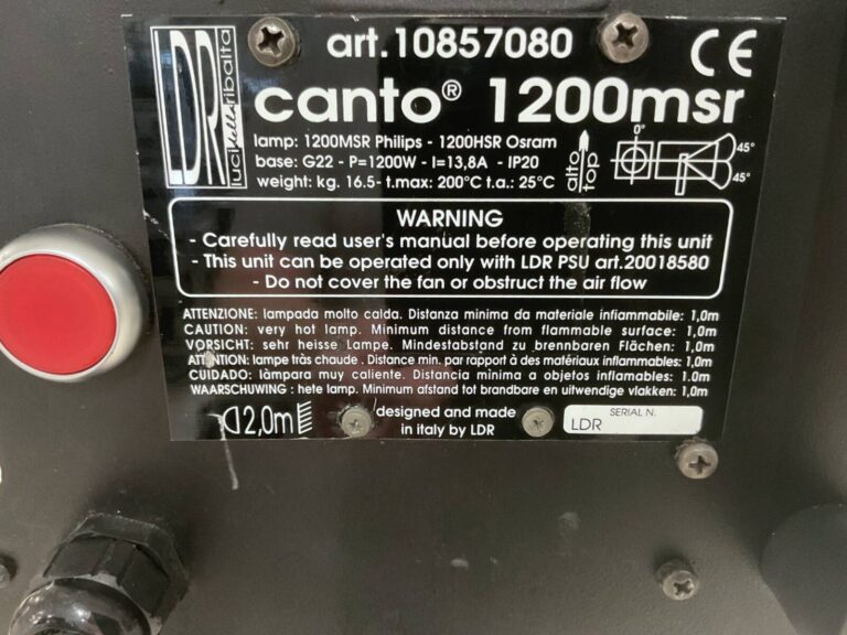 LDR Canto MSR1200 Followspot Bundle, Tripod Stand & Case