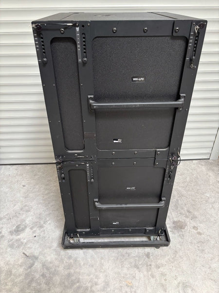Meyer Sound LFC 900 Subwoofer Pair on Dolly with Cover