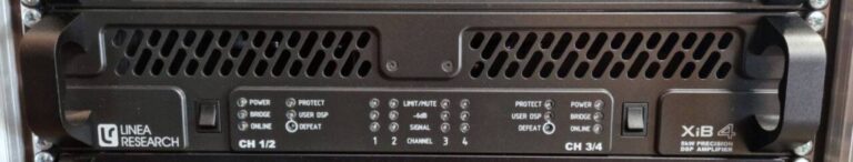 Linea Research XiB4 4‑Ch System Amplifier, 5000W RMS