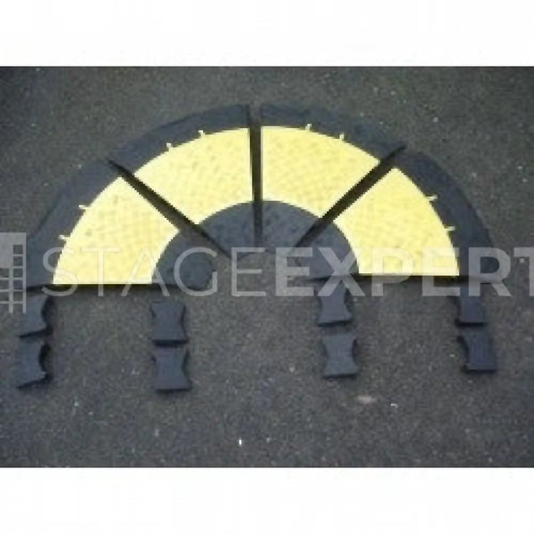 YELLOW CABLE 50x 5-Channel Cable Protectors, Straight Sections