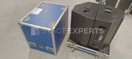 Martin LE700A Stage Monitors (4) with 2 Flight Cases - Bundle