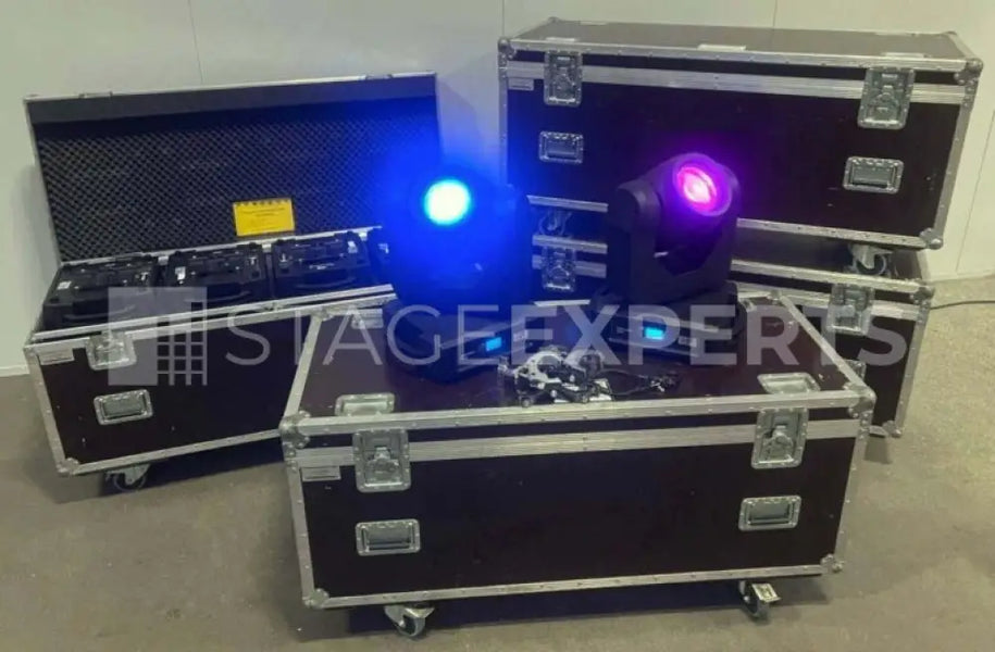 Martin RUSH MH 3 Beam – 16 Fixtures with Cases & Rigging