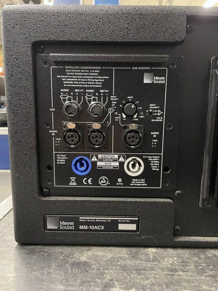 Meyer Sound MM‑10ACX Subwoofers – Used Matched Pair, Compact