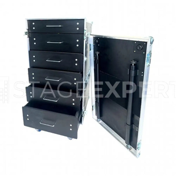 Microphone Box with 6 Drawers & Table – Mobile Case