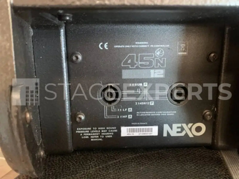 Nexo 45N12 Pack of 12 Stage Monitors with Flightcases