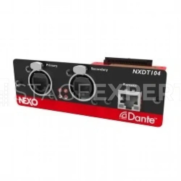 NEXO NXDT104MK2 Dante Card, 4-Ch Network Audio for NXAMP