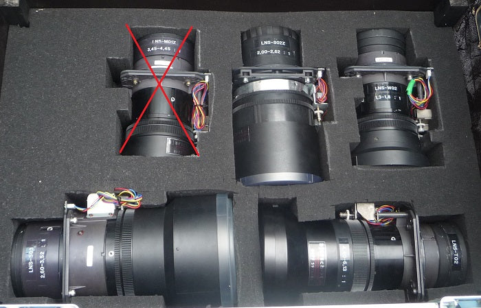Sanyo Lens Set LNS-W02Z/S02Z/S03/T02 for XF47 & EF60A