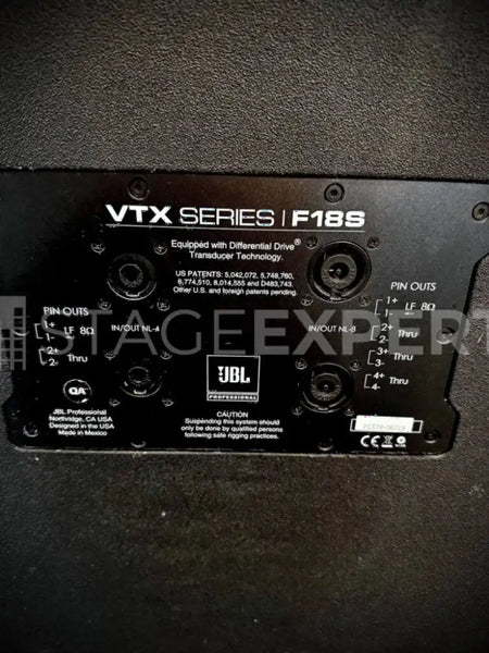 JBL VTX F12/F18S System with Crown Amplifiers Complete PA
