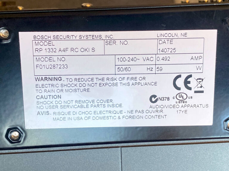 RTS RP-1332 Intercom Keypanel Pair with OMNEO Optical