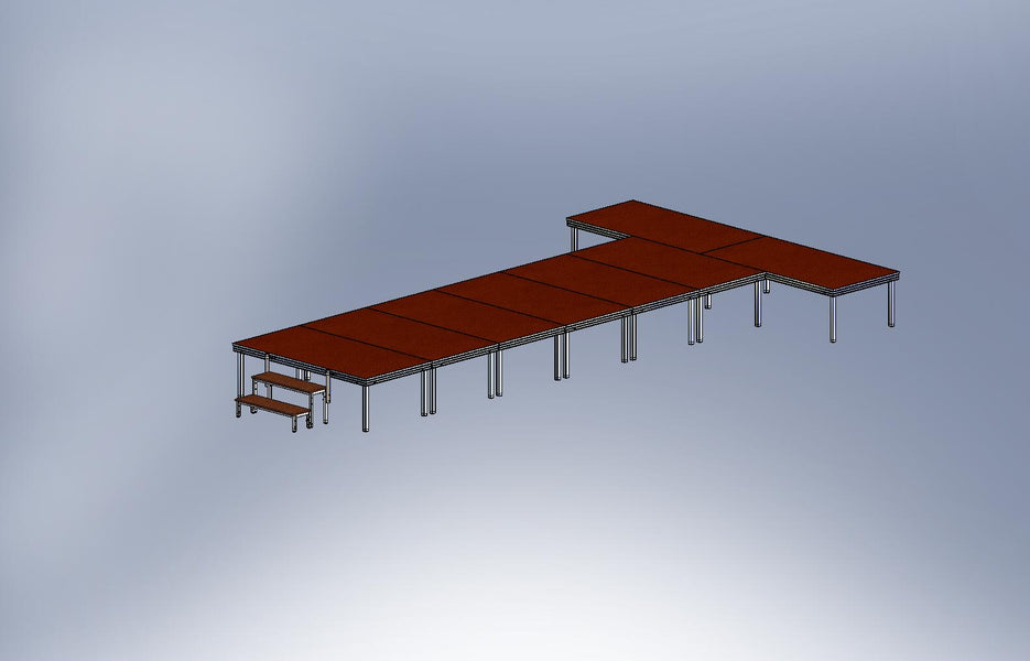 Complete Catwalk Stage – Indoor Fashion Show Deck Kit (16 m²)