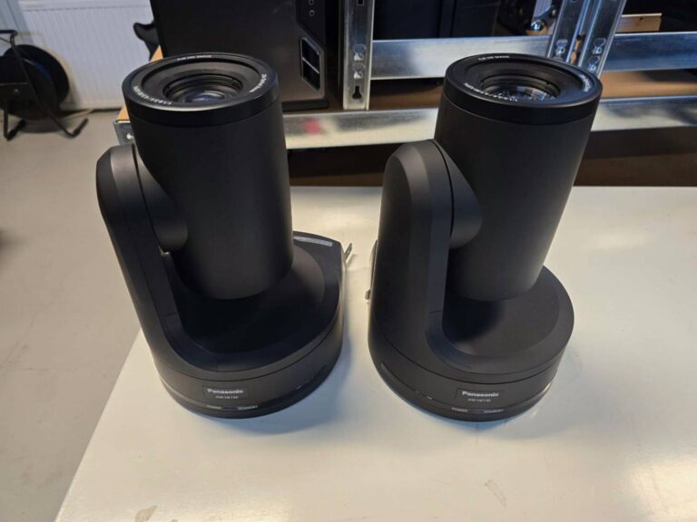 Panasonic AW-HE130 PTZ Camera Pair with Flight Case – IP/SDI